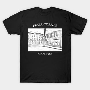 Pizza Corner Black T-Shirt